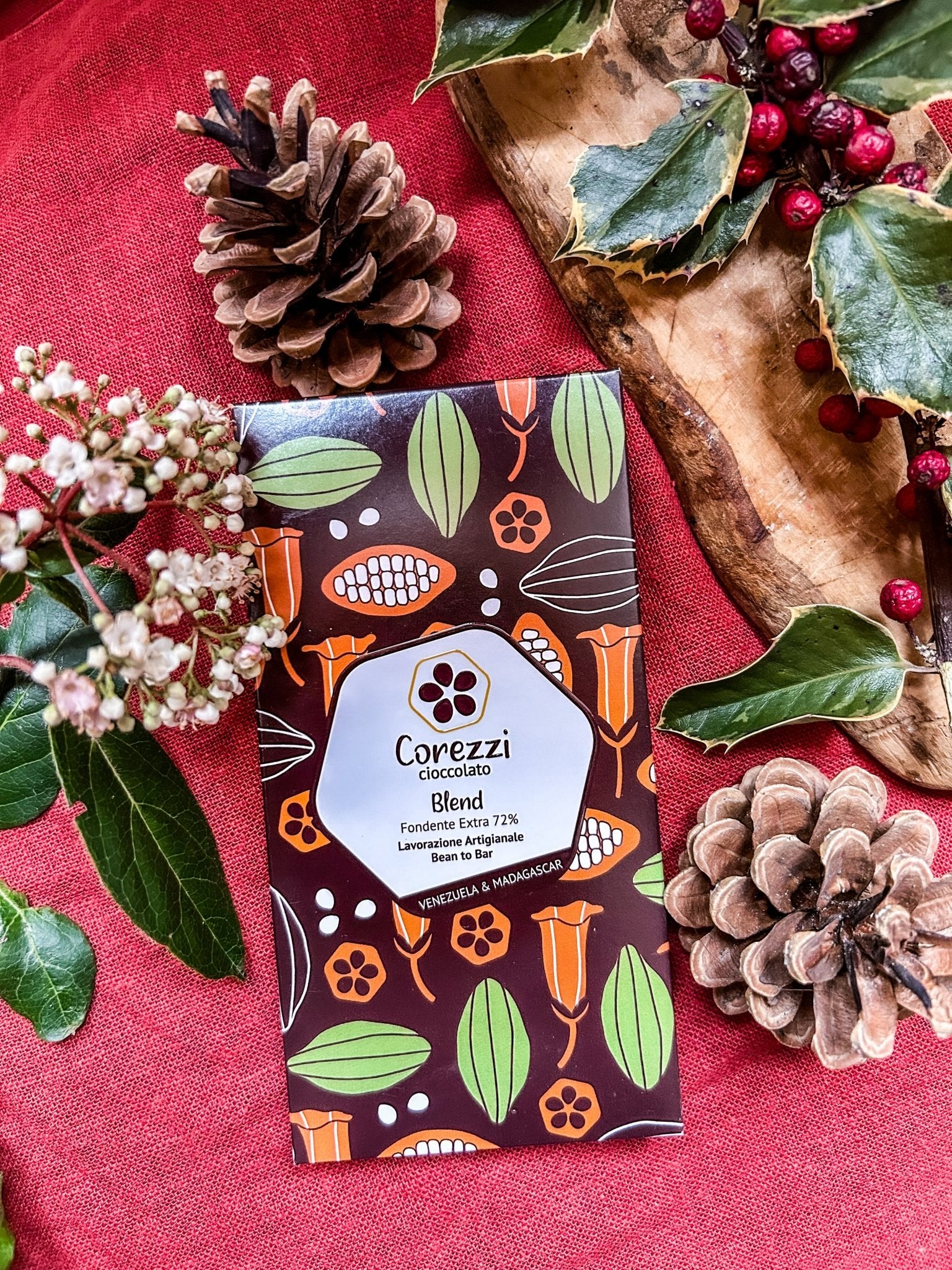 Fondente Extra 72% Monorigine Venezuela & Madagascar - Barretta 80g - Corezzi Cioccolato