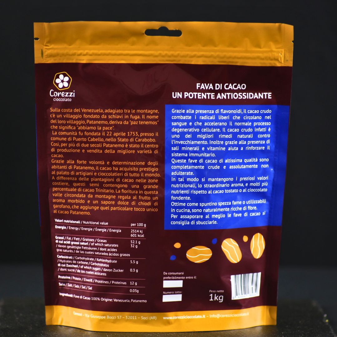 Patanemo - Fave di Cacao Crude dal Venezuela Grand Cru - Corezzi Cioccolato
